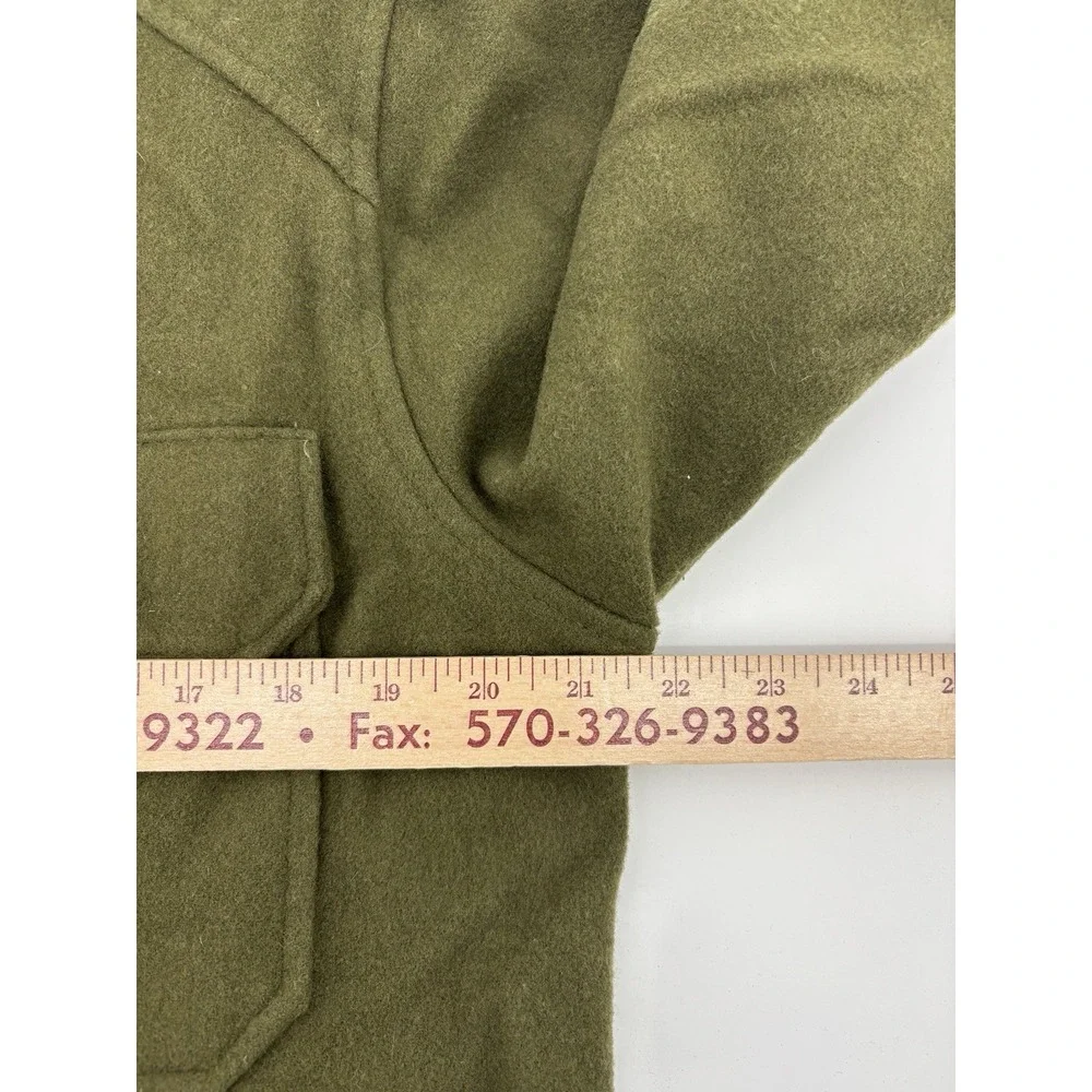 US Military OG 108 Wool Field Shirt Olive Green Cold Medium Vintage Coat Issued